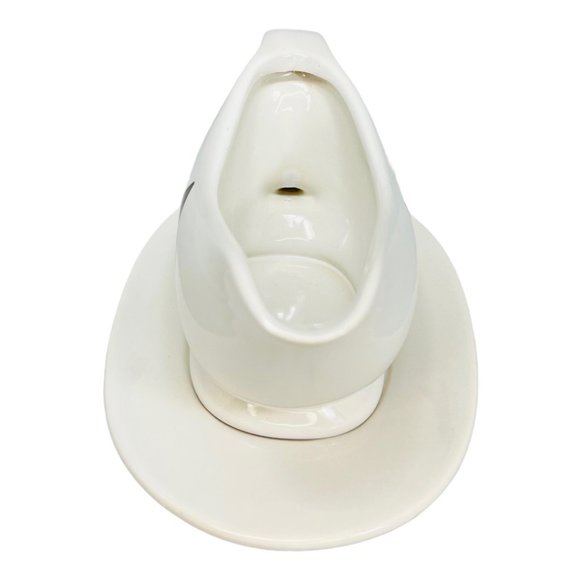 Coushatta Casino Resort Fleur de Lis Design Gravy Boat and Platter Set - Picture 3 of 9